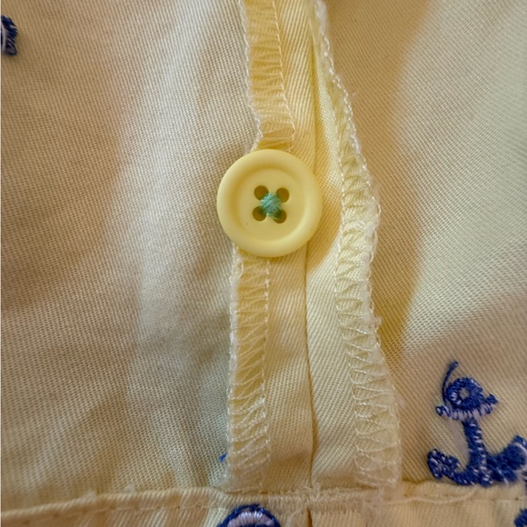 Lilly Pulitzer Yellow Nautical Embroidered Chino Skirt Size 12 - Picture 7 of 11